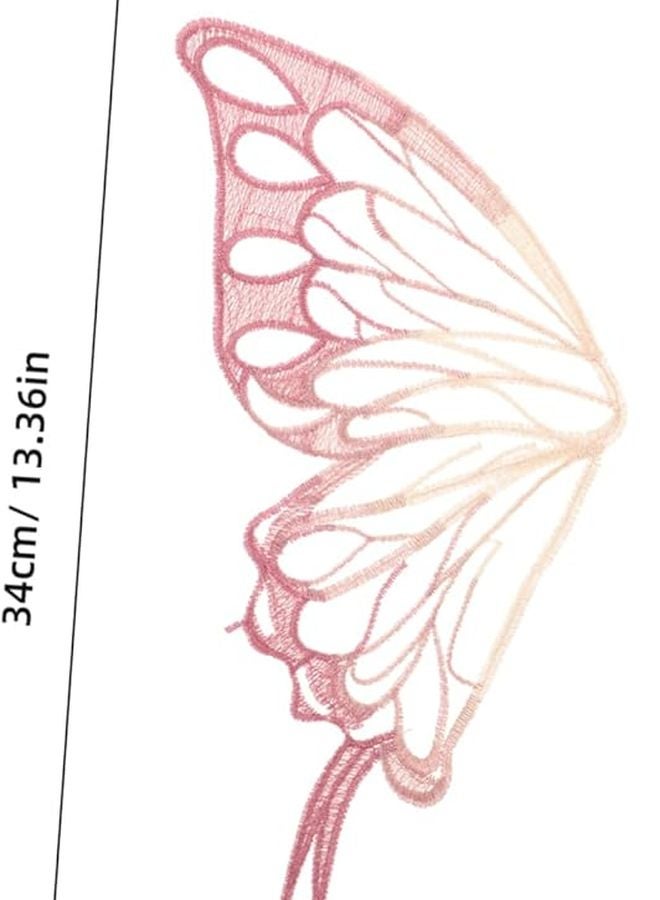 Jojofuny Embroidered Butterfly Patch For Clothing Decoration Lightweight Mesh Applique - Image 2